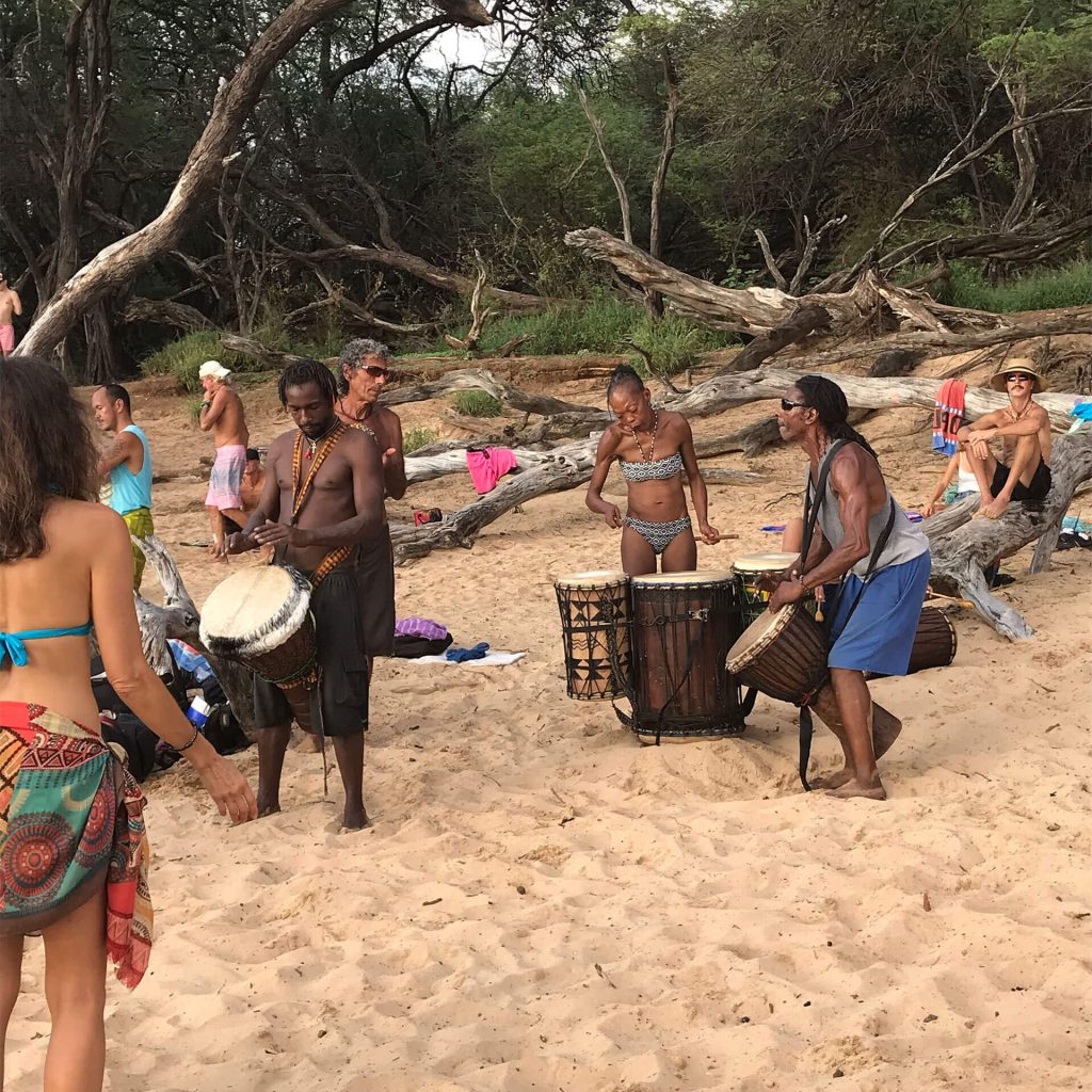 Maui Drum Circle on Beach