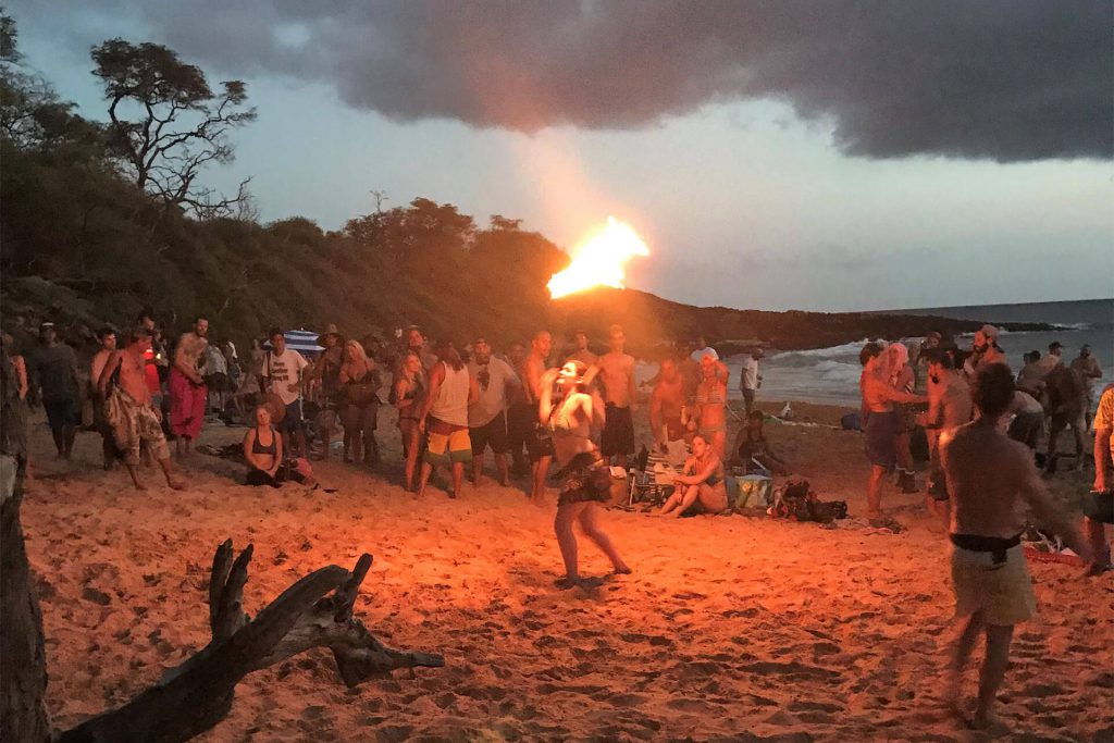 Maui Fire Dancer