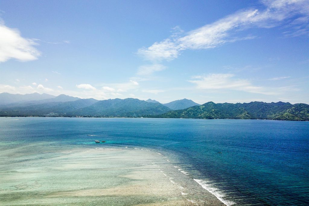 Gili Air and Lombok from Above